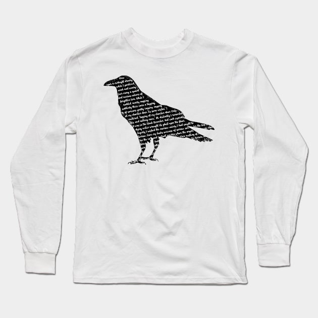 Edgar Allan Poe The Raven Nevermore Gift Long Sleeve T-Shirt by grendelfly73